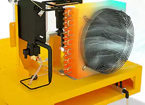 B&D Rotary Screw Air Compressor For Laser Cutting Machine - BUILT-IN REFRIGERATED AIR DRYER