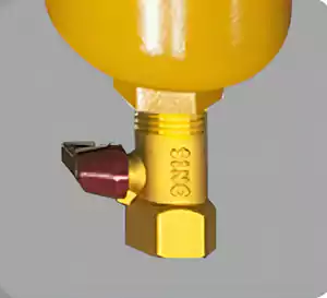 B&D Rotary Screw Air Compressor Precision Inline Filter - Drain Ball Valve