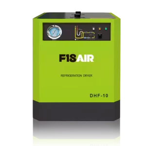 Secador de ar refrigerado com compressor de ar de parafuso rotativo F18AIR DHF-10 apresentado